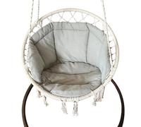 LHSJYG Coussin pour Chaise Suspendue Coussin de Chaise Suspendue, Coussins Amovibles for hamac de Jardin, for Patio, Chaise Suspendue en Osier en Forme de Larme, for intérieur et extérieur(Gray)