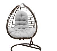 LHSJYG Coussin pour Chaise Suspendue Coussin épais for Chaise Suspendue en Forme d'œuf(Light Grey)