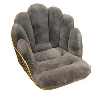 LHSJYG Coussin pour Chaise Suspendue Coussin Lombaire en Forme de Palmier for Chaise de Bureau à Domicile, Coussin de siège, Dossier de Fauteuil en Peluche, Coussin de canapé(Dark Gray)