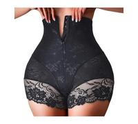 LHSJYG Culotte Gainante Femme Ventre Plat Femmes Shaper Culottes Sexy Dentelle Shapers Corps Shaper avec Fermeture éclair Ventre contrôle Culotte Shapewear Ventre Minceur Corset(Black,XX-Large)
