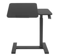 LHSJYG Table D'appoint Bureau Debout Mobile avec Plateau, Hauteur réglable, Rotation de 26 à 41 Pouces, Charge 40 kg, Roues cachées verrouillables(Black)