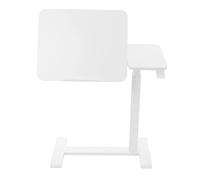 LHSJYG Table D'appoint Bureau Debout Mobile avec Plateau, Hauteur réglable, Rotation de 26 à 41 Pouces, Charge 40 kg, Roues cachées verrouillables(White)