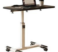 LHSJYG Table D'appoint Bureau Debout Pliable avec roulettes, 27.2 à 35.4 Pouces, Tables de lit Mobiles réglables en Hauteur, Bureau for Ordinateur Portable(Color 2)