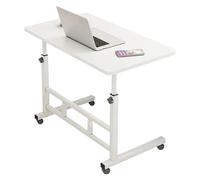 LHSJYG Table D'appoint Bureau d'ordinateur Mobile for Petit Espace, Bureau de Travail Roulant à Hauteur réglable, écriture Debout Portable(Color 1)