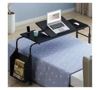 LHSJYG Table D'appoint Bureaux d'ordinateur rétractables multifonctionnels, lit réglable, Tables élévatrices Mobiles, croisé Paresseux, Table Portable(120cm Black-a)