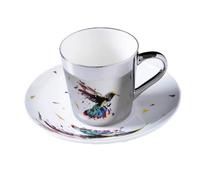 LHSJYG Tasses à Café avec Soucoupe Ensemble tasse à café et soucoupe en céramique, tasses amusantes(250ML,Color-1)
