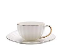 LHSJYG Tasses à Café avec Soucoupe Tasse À Café Et Assiette En Céramique, À Thé De L'après-midi, À Thé En Céramique, Assiette(Color1)