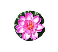LHSJYG Water Lily Piscine Fleur de Lotus Artificielle Flottante 10/17/28 cm, Micro Paysage for étang, Jardin, Piscine, décoration(Dark Pink 10cm)