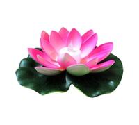 LHSJYG Water Lily Piscine Lampe de Nuit Artificielle en Forme de Fleur de Lotus, 18 cm, luminaire décoratif d'intérieur, idéal for Un étang ou Un Jardin(Color 1)