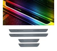 Lhuayeu Lumineuses Autocollant De Seuil Porte pour Renault Clio IV 2012-2018, Barre de seuil de Voiture lumière dambiance sans câblage, C 4 Pezzi
