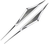 LHUIFANF Emblème Latéral Voiture pour Toyota Hilux 2016-2024 | 2Pcs 3D Badge Aile Zinc, Sans Perçage Anti-Rayures, Résistant Intempéries, 190mm Autocollant Porte,Fibre de Carbone Extérieur