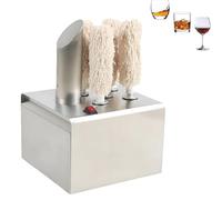 LHUITUI 1200W Machine À Polir Le Verre Industrielle, Machine À Polir Le Verre Électrique, Polisseuse À Verres À Vin Industrielle, Brosses Amovibles, Nettoyage sans Rayures, pour Bars Et Cuisines 5头