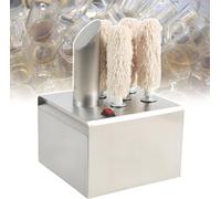 LHUITUI 1200W Polisseuse À Verres À Vin Industrielle, Machine À Polir Le Verre Électrique, Machine À Polir Les Verres À Vin, Acier Inoxydable, Nettoyage pour Verres À Champagne, Verres À Bière 5头