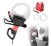 LHUITUI Découpeuse De Béton, Scie À Disque Humide/Sèche, Scie À Anneau Électrique, avec Suppression De Poussière Alimentée en Eau, Moteur sans Balais 8900W, 3300 TR/Min 机器+410锯片++600锯片