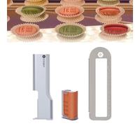 LHUITUI Imprimante Comestible Portable, Stylo à Jet d'encre Comestible, Imprimante Alimentaire Portable, Port de Charge Type-C, Connexion Bluetooth, Portable Machine-redinkcartridge+auxiliaryruler