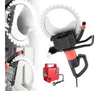 LHUITUI Scie À Béton Dépoussiérage À l'eau, Découpeuse De Béton, Scie Circulaire Électrique À Béton, avec Alimentation en Eau Suppression De Poussière, Moteur en Cuivre Pur 机器+410锯片