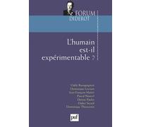 L'humain est-il expérimentable ? - Pierre Fédida - Puf - Poche - Essai