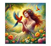 L'humain et la Nature Puzzle 200 Pièces Adultes, 28x28cm DIY Puzzle Impossible Jeu de Création et Logique, Puzzles Classiques pour Adultes et Enfants de 12 Ans et Plus