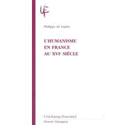 L'humanisme En France Au Xvie Siècle