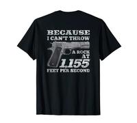L'humour sur les droits des armes à feu Je ne peux pas lancer une pierre T-Shirt