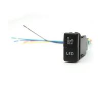 LHVHPKUKAN 1PC Double BSM LED Interrupteur Avant antibrouillard Phare Interrupteur Ventilateur clé Barre Inverse Toit Interrupteur adapté for Toyota FJ Land Cruiser Prado 120 LC76(BSM and LED Lamp)