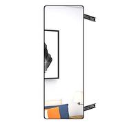 LHX Miroir de Montage Rotatif Push-Pull Rabattable intégré, Miroir Coulissant Invisible dans l'armoire, Miroir intégral avec glissières dans l'armoire Domestique (Color : Zwart, Size : 120 * 40cm)