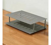 LHXLSH Boîtier De Rangement pour Routeur WiFi, Meuble De Rangement Multimédia, Rangement DVD, S'applique À Salon, Bureau, Chambre À Coucher, Entrée, Etc(Black,27 * 14.5cm/10.6 * 5.7in)