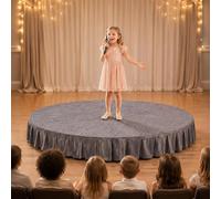 LHXLSH Scène Portable Semi-Circulaire Plateforme Scénique pour Enfants | Pour Parler En Public Et Chanter, Idéale Pour Les Événements Et Les Spectacles