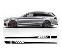 LHyfA Autocollant de carrosserie Bande Latérale de Corps de Voiture Autocollant de Décalque Voiture Style Sticker pour Mercedes Benz C Class S205 Estate C180 C200 C300 C63 AMG.