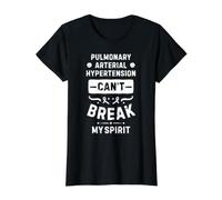 L'hypertension artérielle pulmonaire ne Peut Pas briser Mon Esprit T-Shirt Graphique avec Valeur, Femme, Noir, L