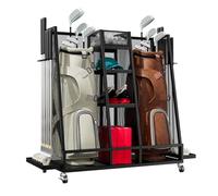 Lhysn Étagère pour sac de golf pour garage - Support extra grol3 - Convient pour 2 poches et rangement de jouets d'extérieur (porte-balles de golf avec tamison)