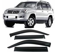 LHyyY Déflecteur de vitre latérale de Voiture pour Land Cruiser Prado 120 Fj120 2003-2020,Déflecteurs de Pluie Déflecteur d'air Pare-Soleil Accessoires