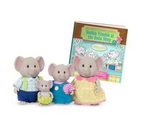 Li'l Woodzeez - Les éléphants Oliphant - Figurine Jouet - Personnages Animaux - Ensemble de Figurines - Famille d'éléphants - 3 Ans et +
