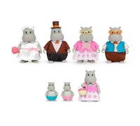 Li’l Woodzeez, Famille d’hippopotames Pitterpotemus, Set Mariage