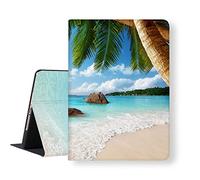 LI-LOVE Anse Lazio Beach Island Étui de Protection Fin et léger en TPU Souple pour iPad 8e/9e/7ème génération 10,2"