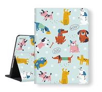 LI-LOVE Étui pour iPad 9e, 8e et 7ème génération 10,2" 2021 2020 2019 - Fin et léger - Protection en TPU Souple - Support - Chien Mignon - Fonction réveil Automatique - Angles réglables