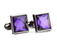 Li-ly Premium Qualité Mode Boutons De Manchette Exquis Pourpre Elegance Shirt Goujons Design élégant pour Hommes Cadeau de 1 Paire
