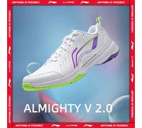 Li-Ning Chaussures de badminton unisexes ALMIGHTY V 2.0 avec coussinets anti-marques, semelle antidérapante et résistante à l'usure AYTU001 AYTU001-1