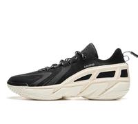 Li-Ning Chaussures de basketball professionnelles antidérapantes pour homme BADFIVE 4 & 4.5 & 5 Series, Noir, beige, 43 2/3 EU
