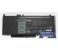 Li-tech Batterie compatible 6400 mAh pour code du 8VSGX Noir