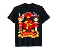 Li XI Chau Di Chuc Mung Nam Moi Vietnamien Nouvel an Tet Enfants T-Shirt