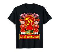 Li XI Chau Di Chuc Mung Nam Moi Vietnamien Nouvel an Tet Enfants T-Shirt