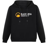 LI XIAOYA Black Mesa Research Facility Hoody Unisex Ptinted Hoodies Long Sleeve Men's Hooded with Pocket Black M