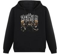 LI XIAOYA Bloodhoof Belphegor Death Metal Conjuring The Dead Ablum Cotton Hoody Black XL