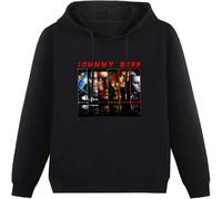 LI XIAOYA CaiJohnny Depp Customized Hoody Unisex Ptinted Hoodies Long Sleeve Men's Hooded with Pocket Black 3XL