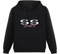 LI XIAOYA Car SS Muscle Car 427 Big Block V8 Engine Garage Funny Hoodies Long Sleeve Pullover Loose Hoody Mens Sweatershirt Black S