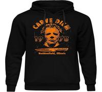 LI XIAOYA Carve Diem Michael Männer Herren Kapuzenpullover Horror Halloween Myers Nightmare Black M