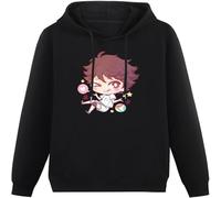 LI XIAOYA Chibi Oikawa Toru Haikyuu Voleyball Quality Men Hoody Men Cotton Tshirt Anime Hoodies Tops Harajuku Streetwear Black XXL