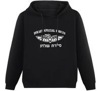 LI XIAOYA Cool Hoodie Sweatershirt Hoody Israeli Special Forces Unit Army Military Sweatershirt Funny Hoodie Black S