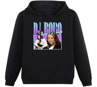 LI XIAOYA DJ Bobo for Fans Hoody Cute Tops Cute Clothes Pullover Hoodys for Men Graphic Black S